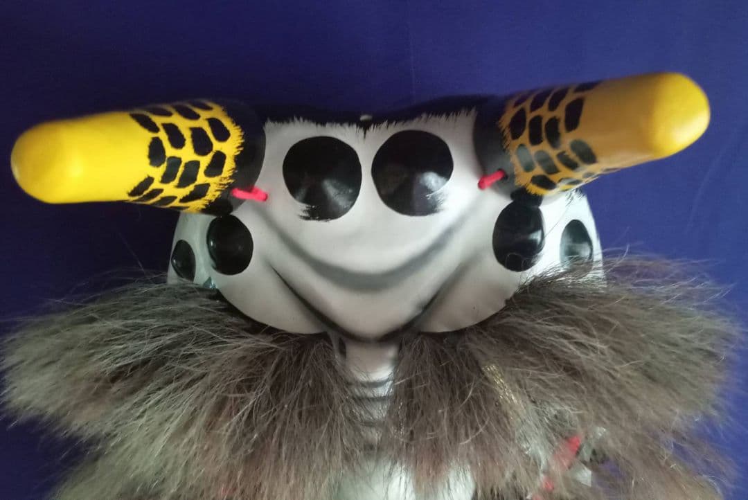 神楽面（鐘馗の鬼）　伝統工芸　石見神楽　広島神楽　芸北（北広島）　日本