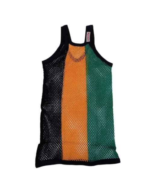 新品　レゲエ網シャツ　ジャマイカXLサイズ　イギリス　アミシャツ