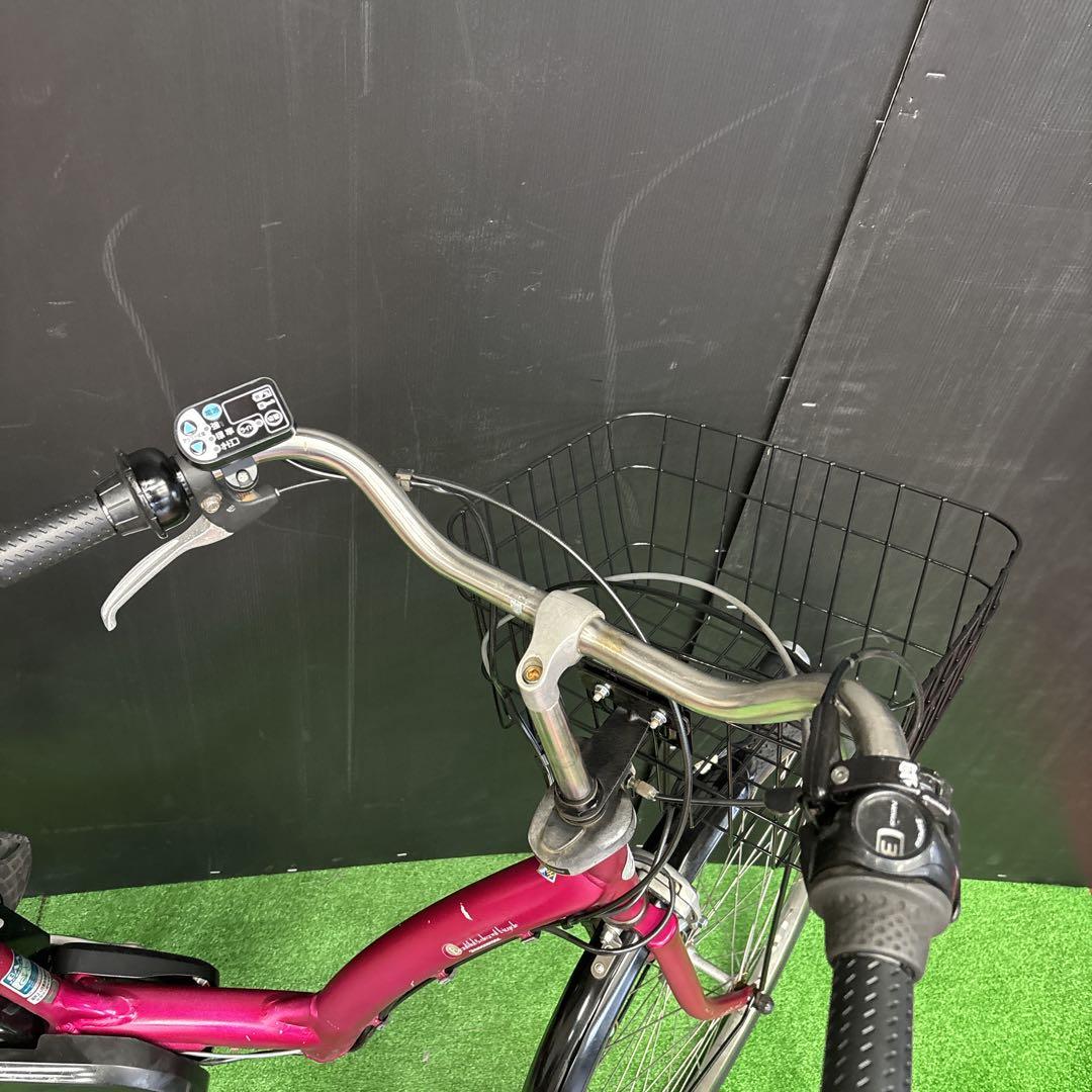 電動自転車 BS BEAUTE ピンク 3人乗り対応　50⚫️