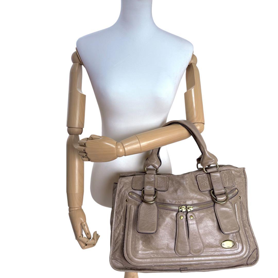 【美品】Chloe クロエ　ベイ　ハンドバッグ　ボストンバッグ　レザー