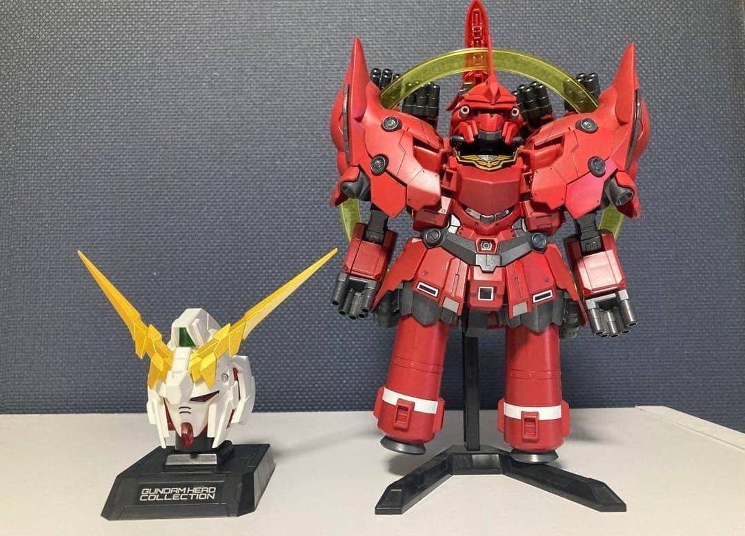 BB戦士392 ネオ・ジオング　塗装品 ガンダムヘッドコレクション　ユニコーン