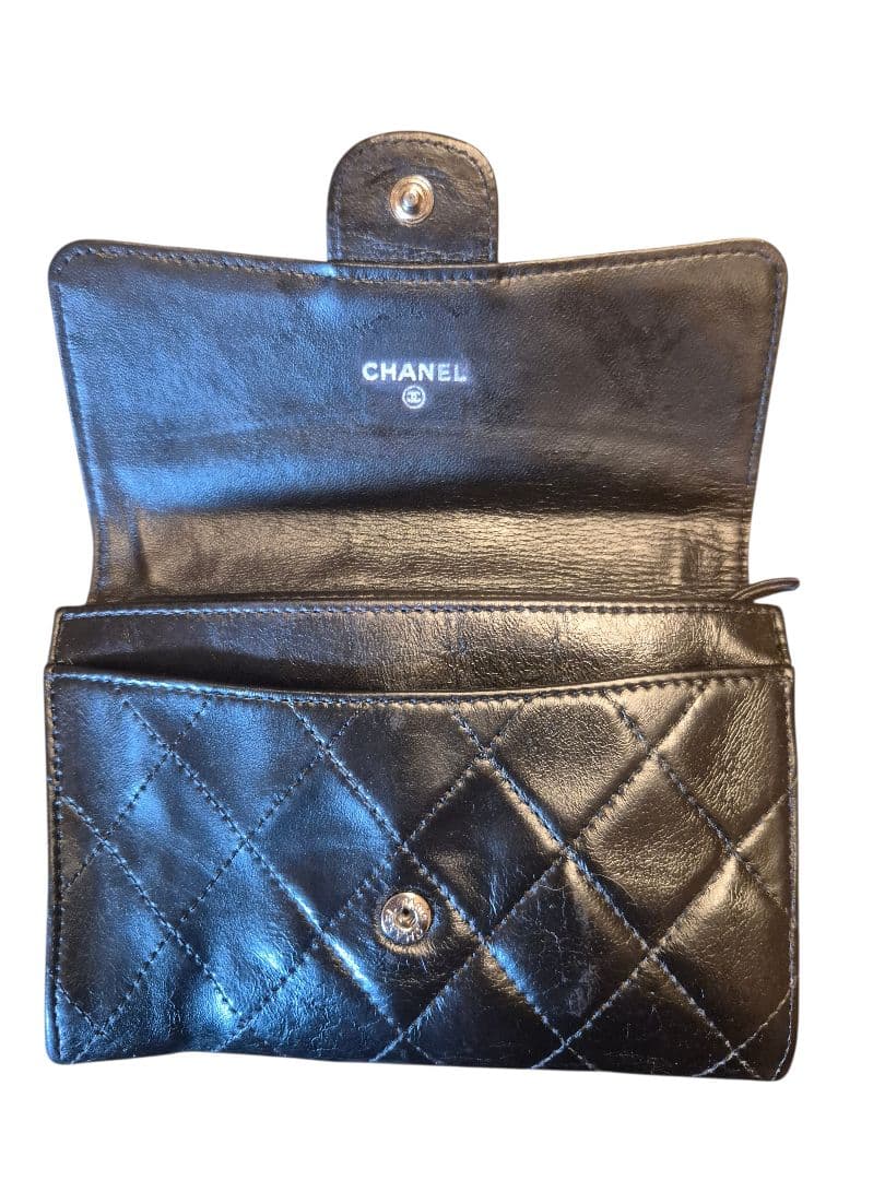 CHANEL　シャネル　マトラッセ　ケース　折り財布