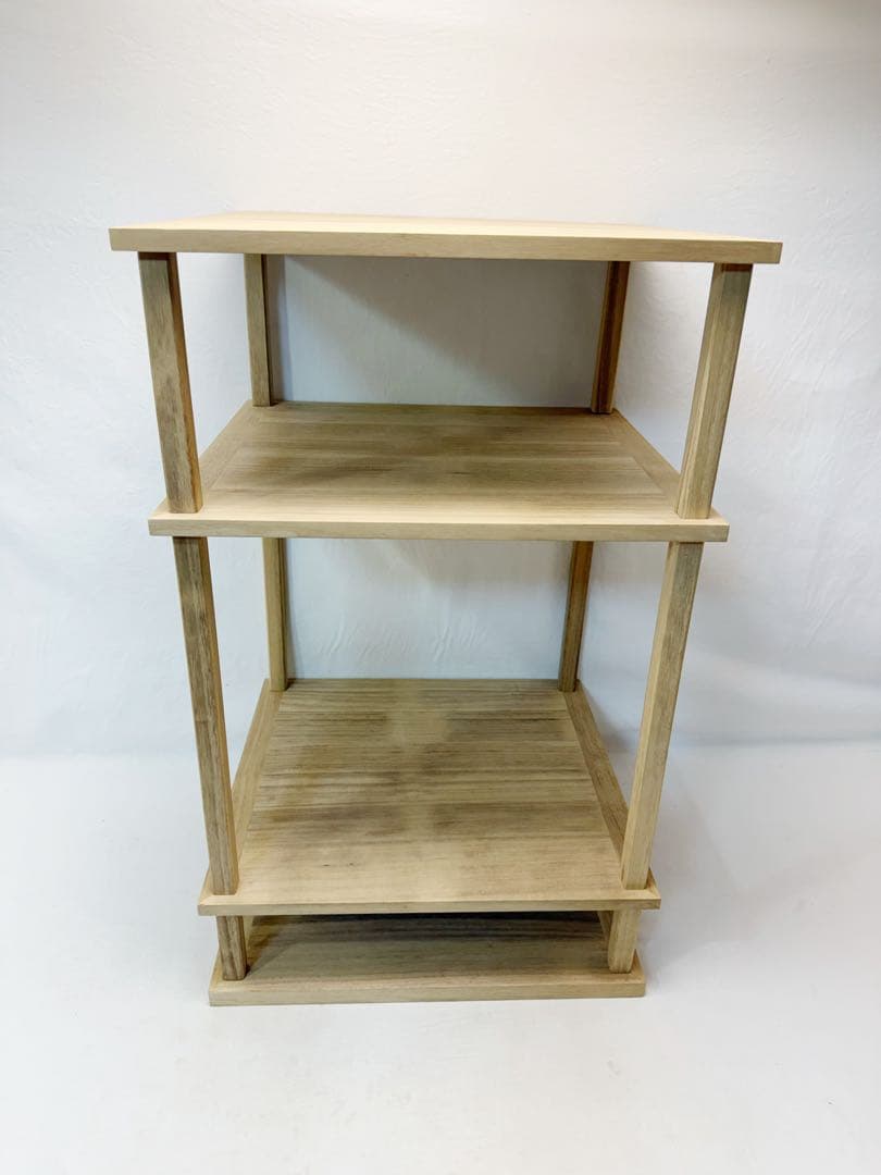 ほぼ未使用 茶道具 可映作 桐木地 米棚 江戸千家流儀好み 組み立式 元箱