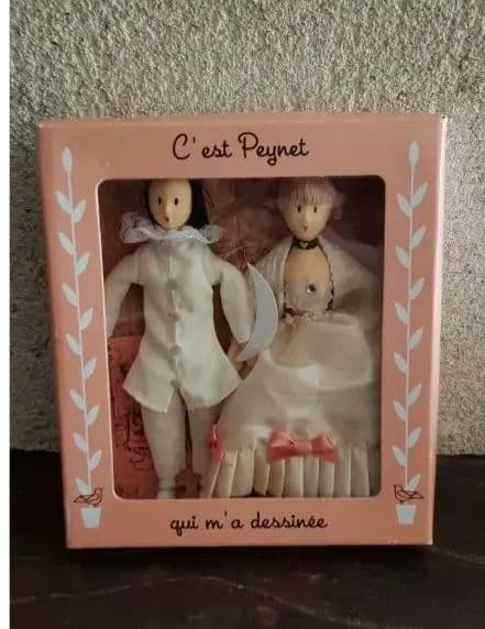 パリで購入❣️レイモンペイネ☆2007年度版人形☆初めての舞踏会とピエロのお友達