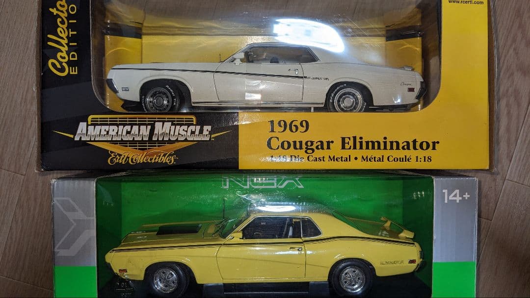 1/18 スケール1969＆1970 Cougar Eliminatorセット
