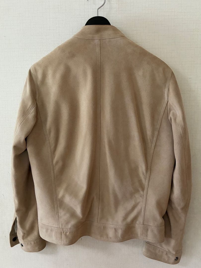 EMMETI JURI ゴートスキンスエード ライダースジャケット 46