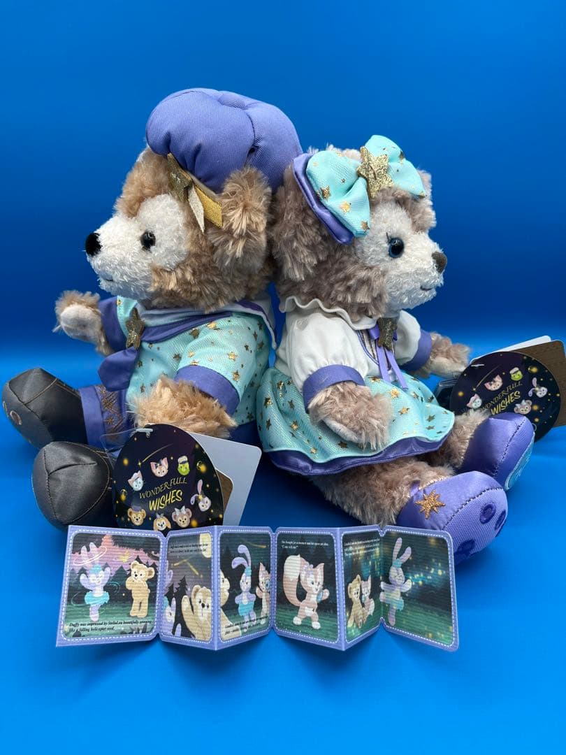 ダッフィー&シェリーメイぬいぐるみ　ディズニー　100周年　限定