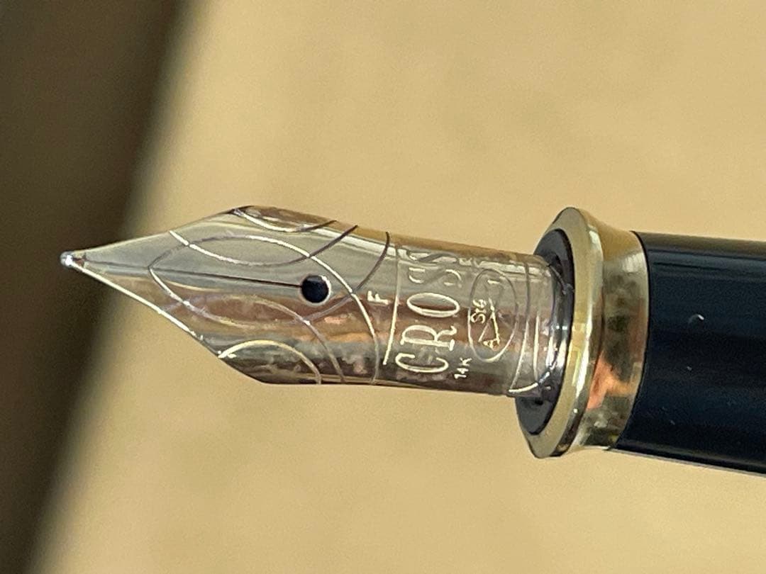 CROSSクロス万年筆タウンゼント マーブルグリーン 14K585 ゴールド金具