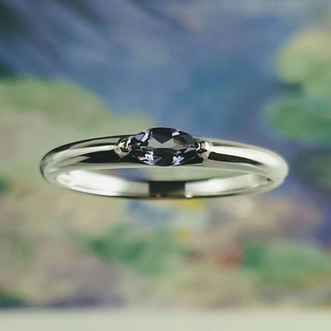 専用　GSTV Pt999アレキサンドライトリング　プラチナ　一粒石