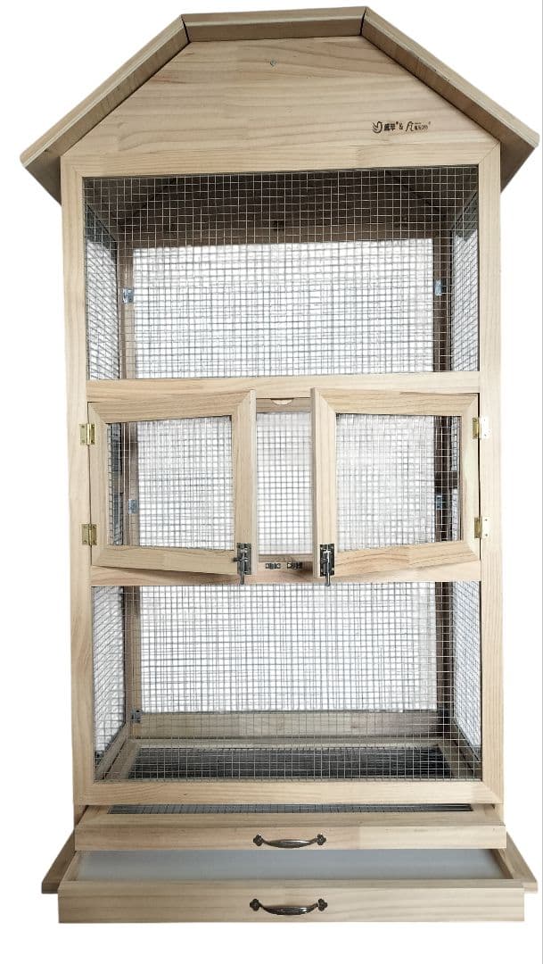 木製ケージ 大型 鳥かご　バードケージ　シマリス　フクロモモンガさんにも