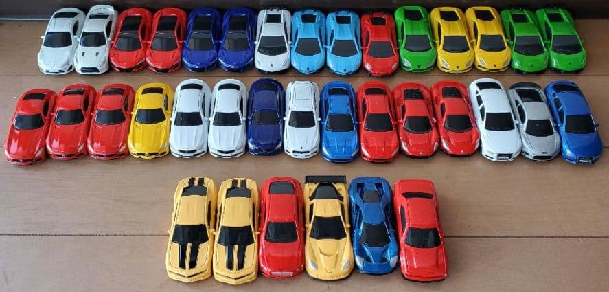 ES♠ 正規ライセンス ダイキャストミニカー 36個 セット