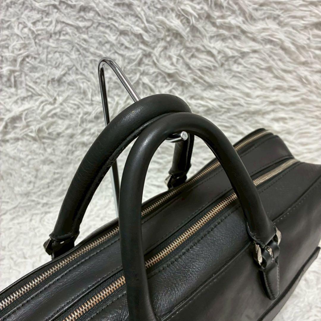 サムソナイト×ace ブリーフケース 2wayショルダー ブラック A4 本革