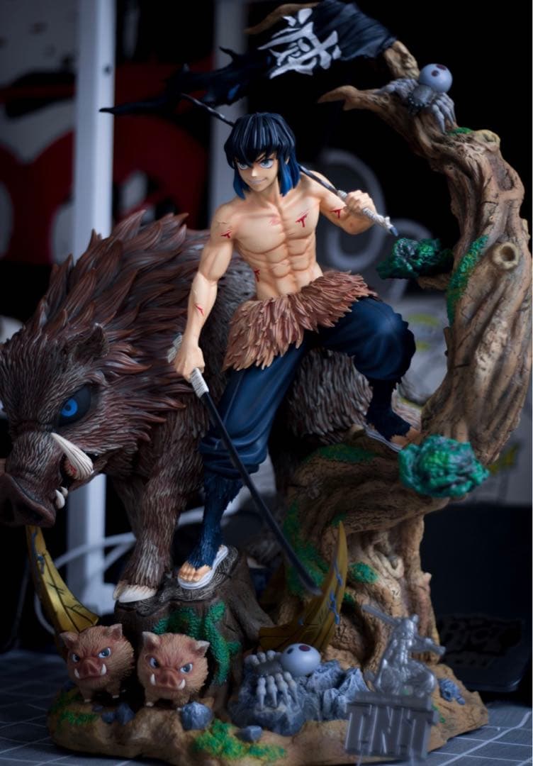 鬼滅の刃　フィギュア　ガレージキット　嘴平伊之助