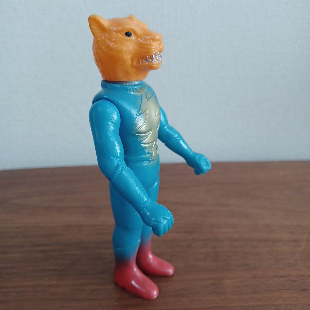 当時物　パチモノ「鉄人タイガーセブン」風のソフビフィギュア