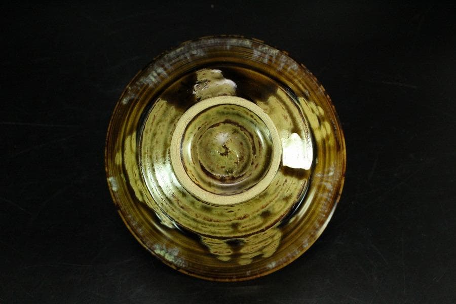 茶道具 高取茶碗 銘「好日」大徳寺 悦道 書付 新吾作(K-LC617)