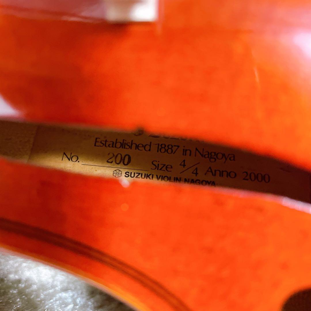 美品 SUZUKI 200 4/4 フルサイズ バイオリン 弦楽器 入門