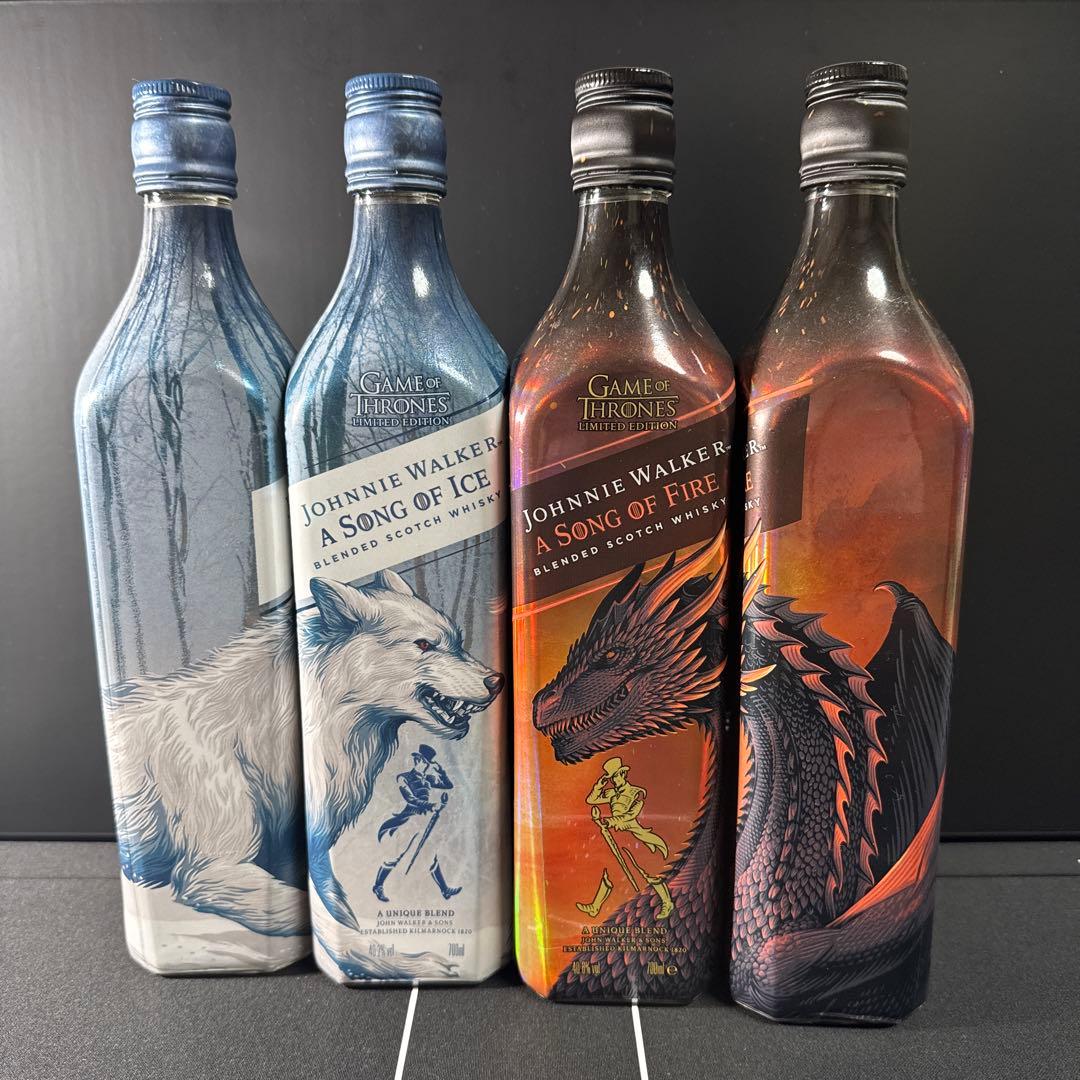 【限定版】【新品】ジョニーウォーカー×ゲーム・オブ・スローンズ 4本セット