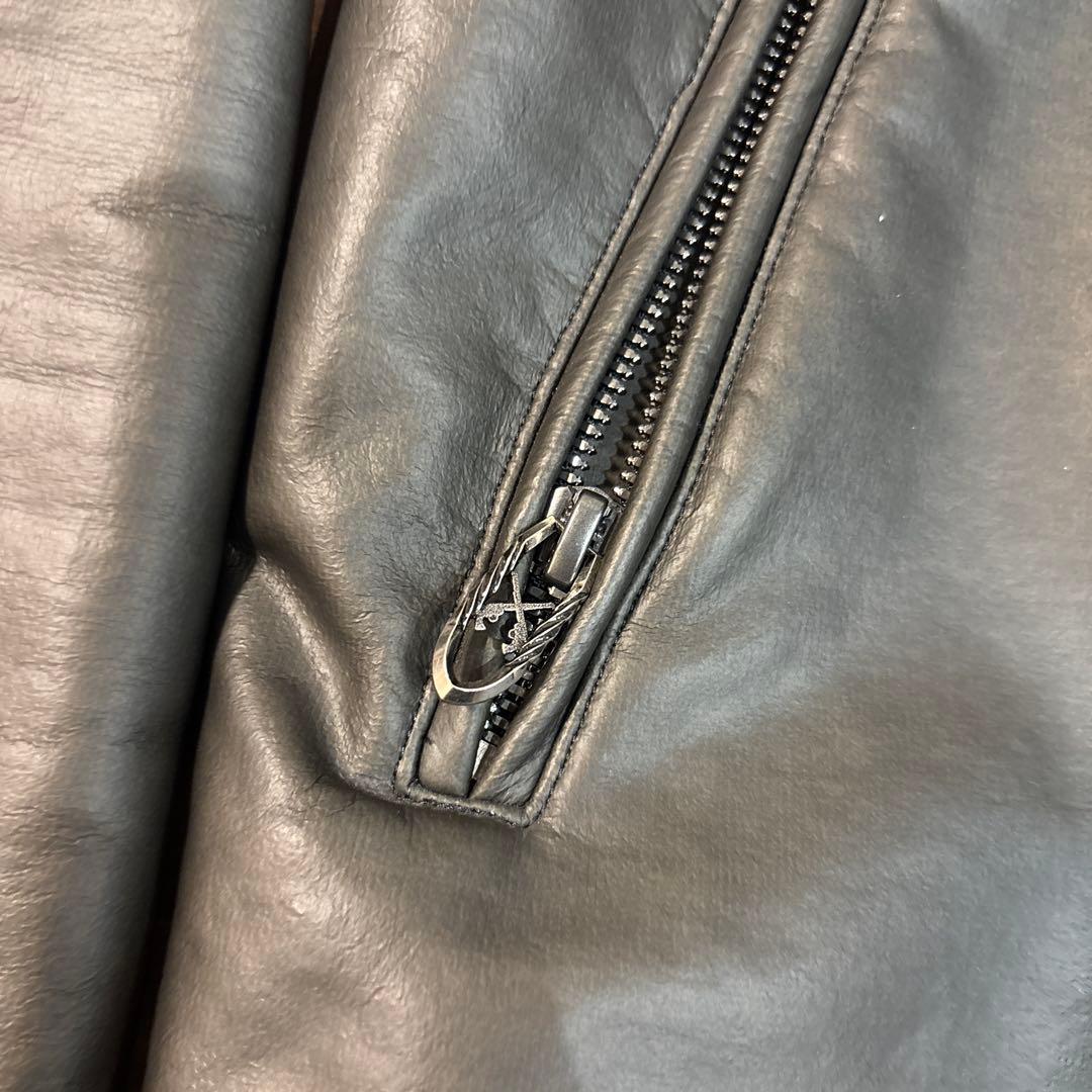 roar ロアー レザージャケット シングルライダース M 二丁拳銃