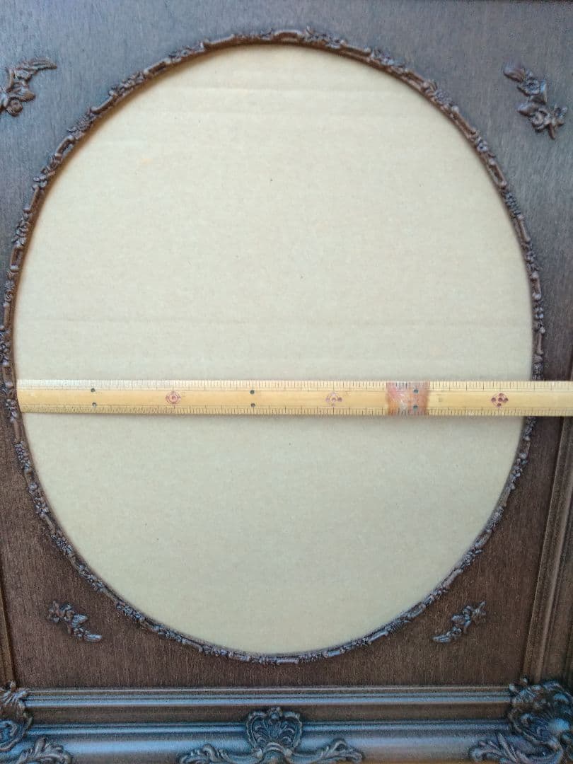 ガラス付き　未使用　エス アンド エフ　S&F　高級輸入額縁　半切　アンティーク