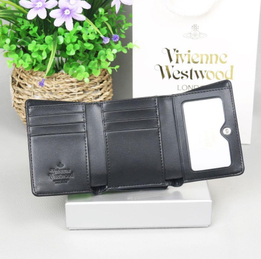 Vivienne Westwood ヴィヴィアン 三つ折り財布 レザー,&
