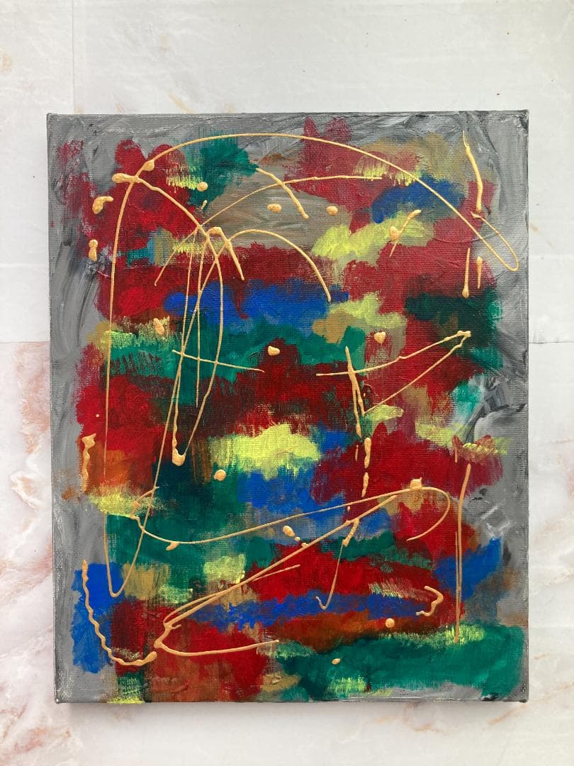 RENA F3サイズ 原画 絵 アート 抽象画 アートボード キャンバス