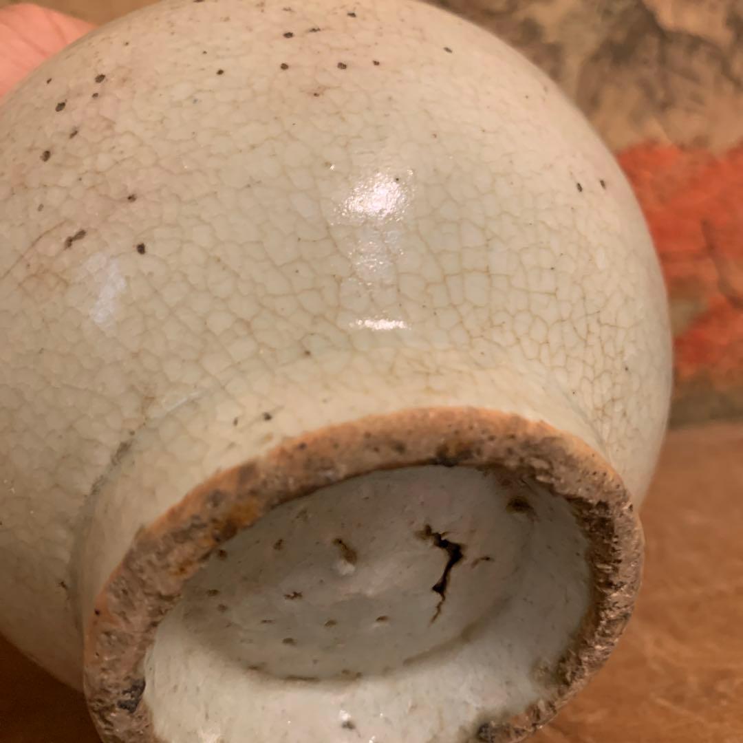 古美術   李朝   壺　古染付　アンティーク　250