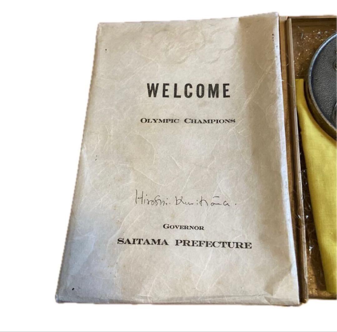 ☆コレクター放出品東京オリンピック メダリスト贈呈品1964年浮世手鏡　骨董品☆