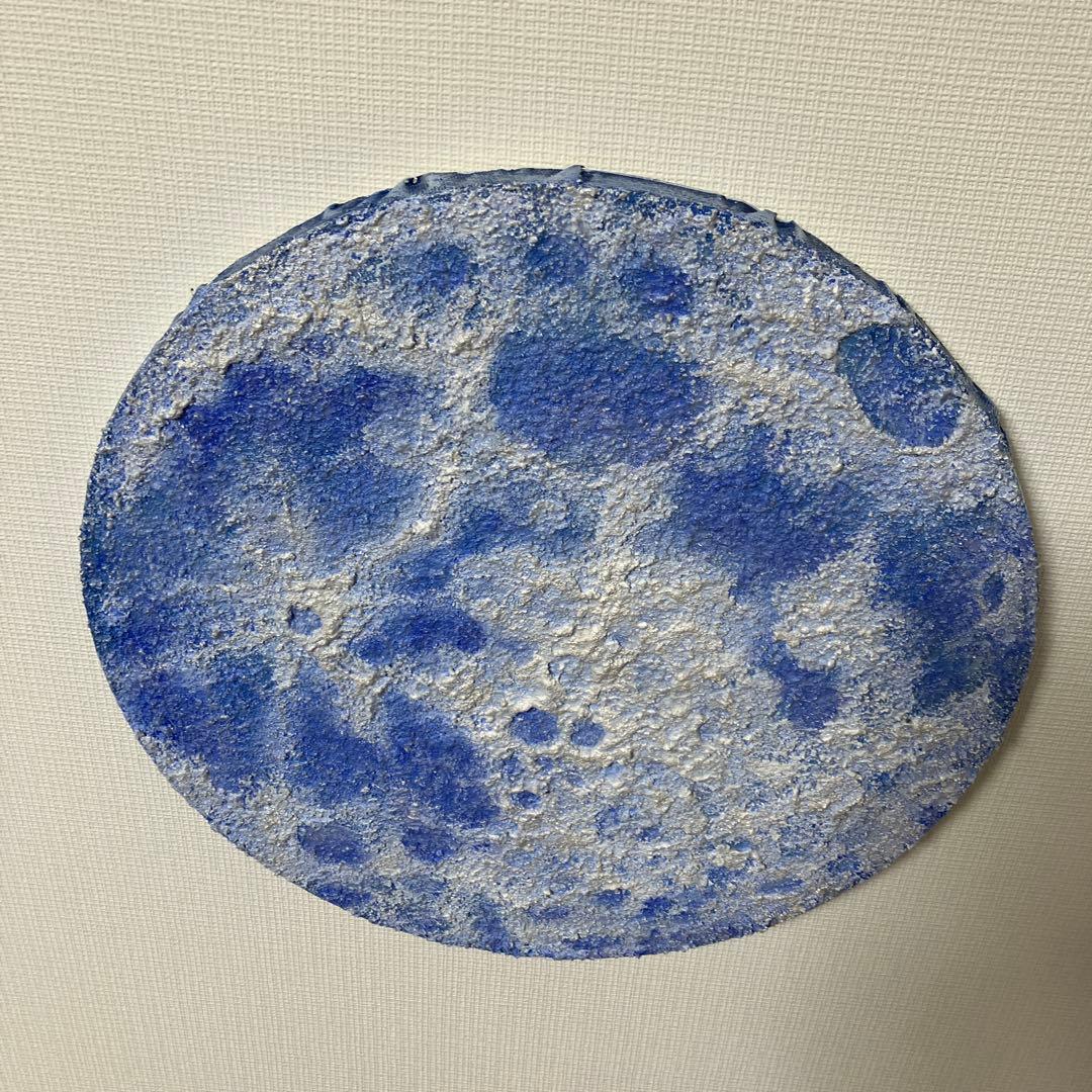 絵画　アクリル画　原画　蒼月　そうげつ　ブルームーン　テクスチャーアート　Ｓ.Ｉ