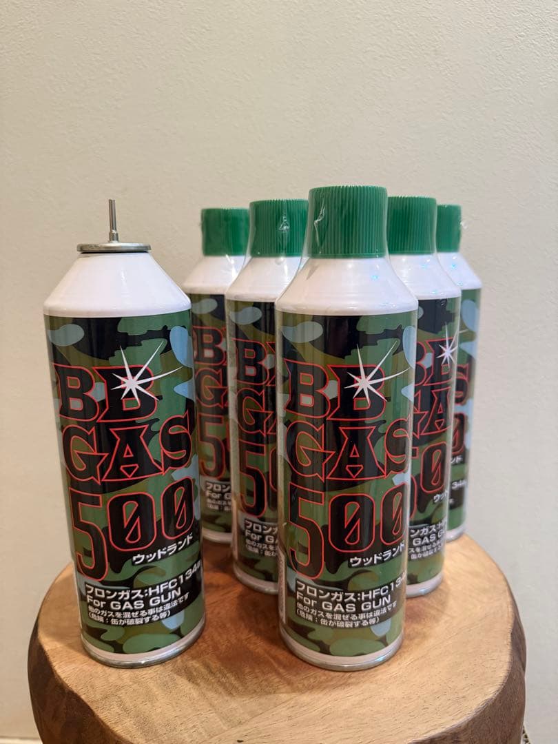【新品未使用】ウッドランド BB GAS 500g HFC134a 6本+1本