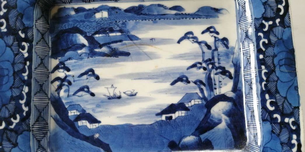 古伊万里　角皿