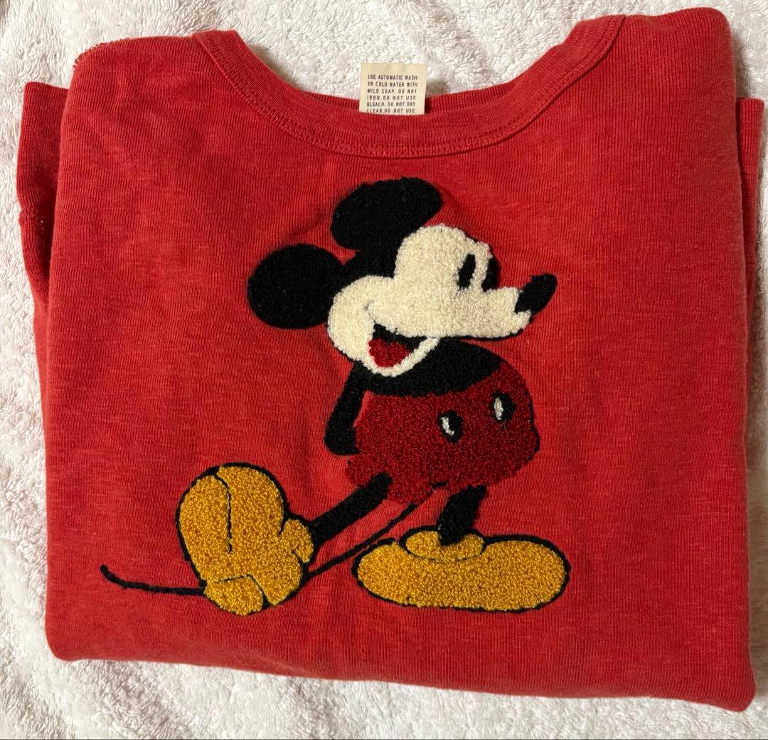 デニムダンガリー 160 ミッキー ワッペントレーナー 02 goto