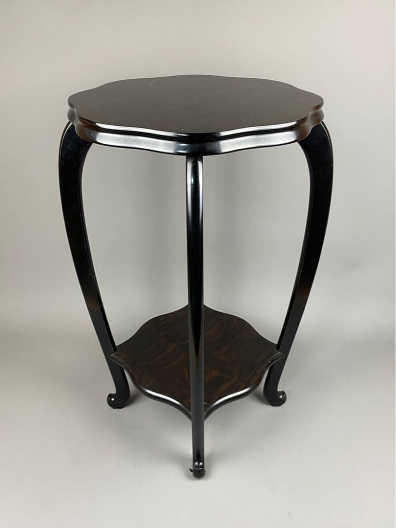 花台 木製 敷板 4号 唐木 黒檀 観葉植物 多肉 塊根植物 黒丹調 インテリア