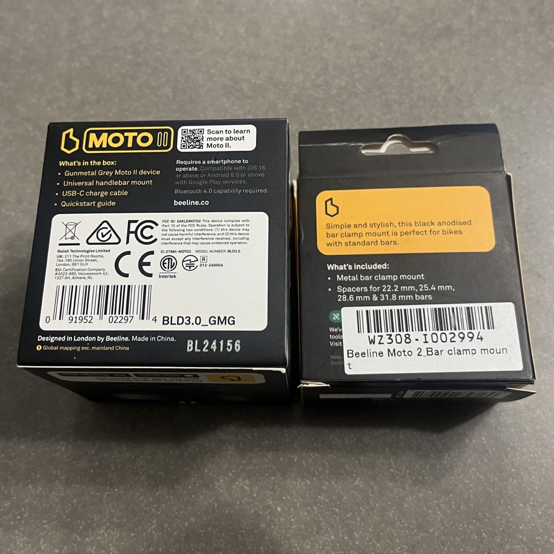 Beeline Moto II ナビゲーション、 バーマウントφ22-32mm用