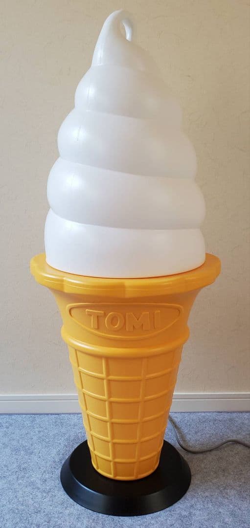 ソフトクリーム スジャータ TOMI 看板 ランプ 販促 昭和レトロ