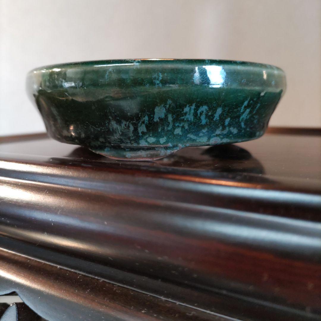 義村秀峰の豆鉢、未使用鉢、常滑焼、盆栽鉢、皿鉢、植木鉢、ミニ盆栽鉢、小品盆栽鉢