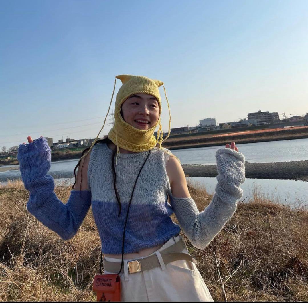 imaskopi 猫耳ニット帽　玉城ティナ　モトーラ世理奈着用