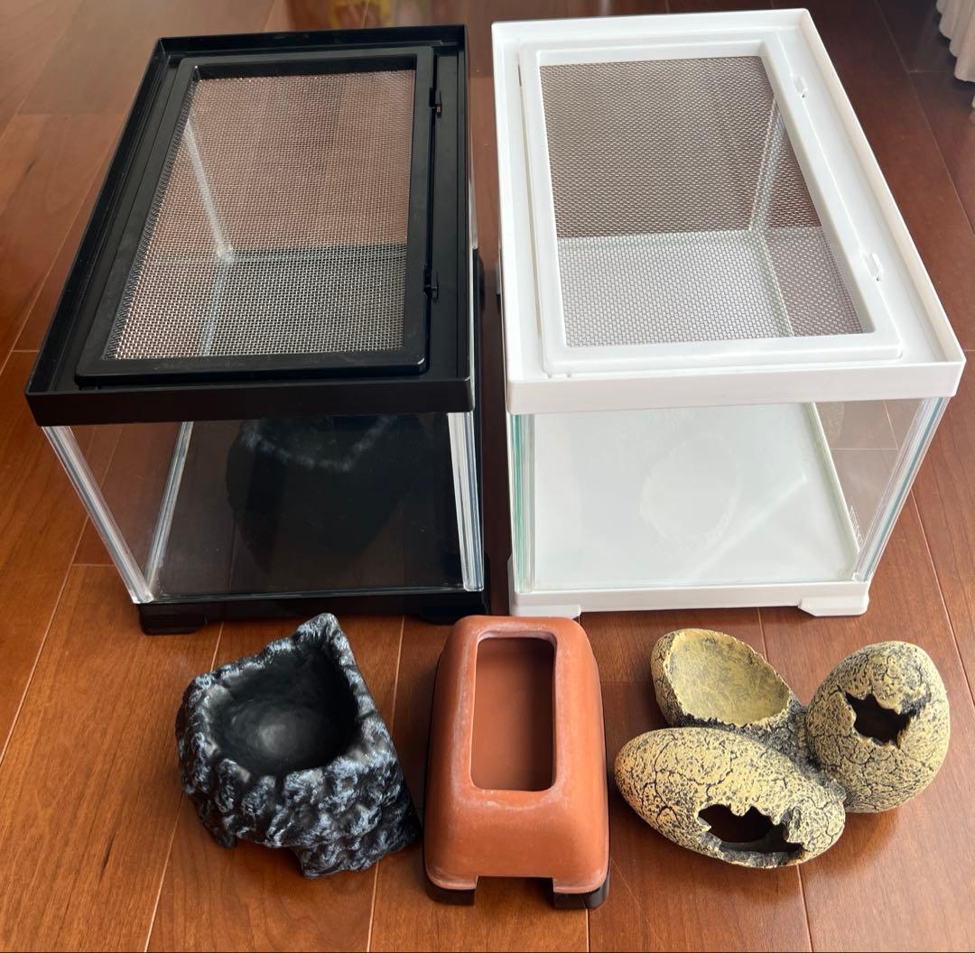 爬虫類ゲージ　シェルター　セット　エキゾテラ GEX EXOTERRA