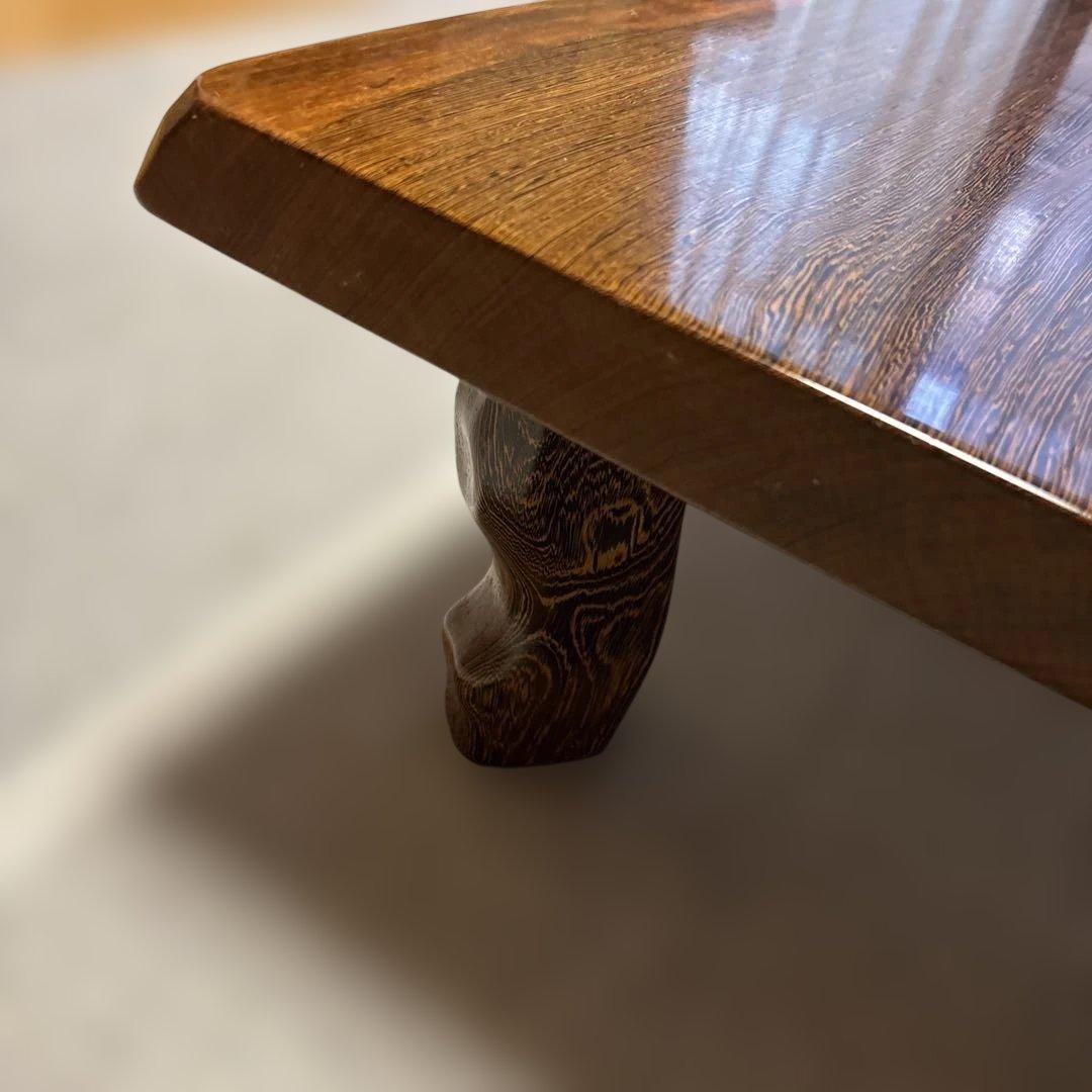 柿の木　一枚板　座卓