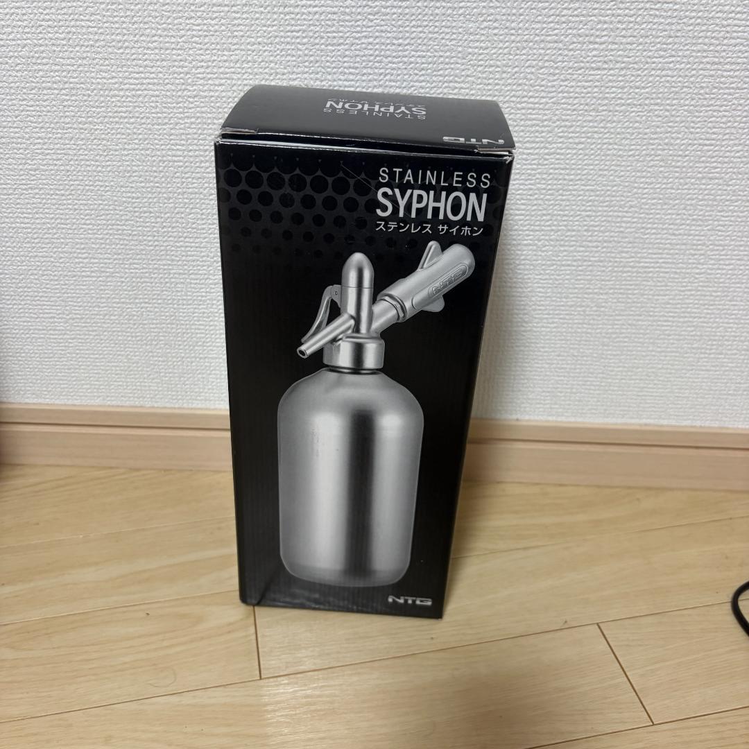 【希少・未使用】NTGステンレスサイホン 炭酸メーカー