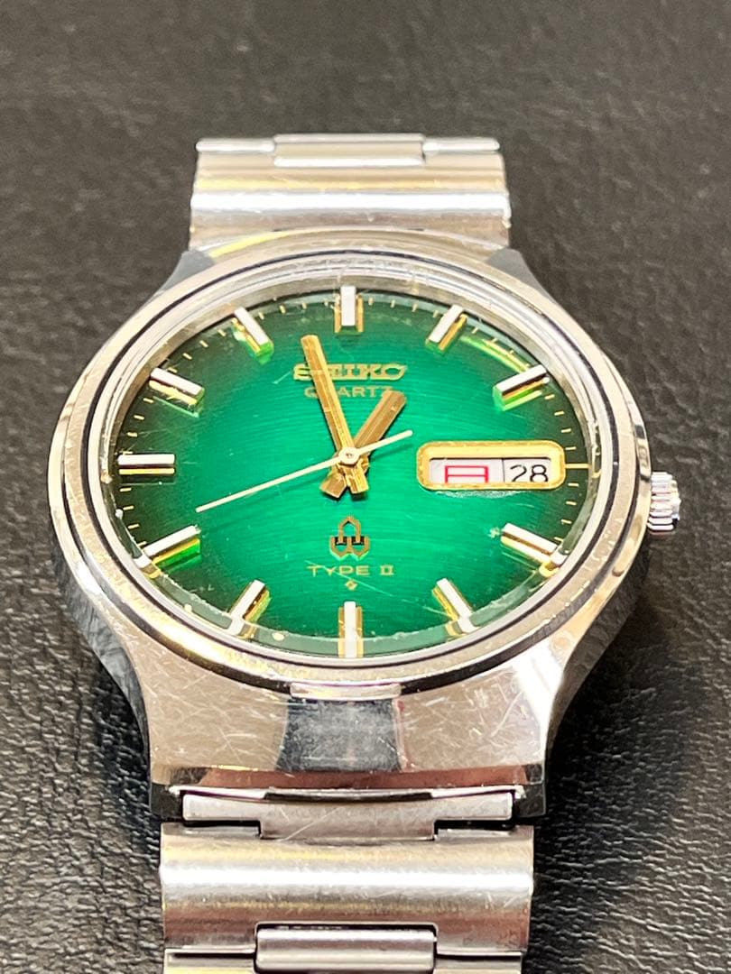 セイコータイプ2 グリーン文字盤　可動品　SEIKOTYPE2