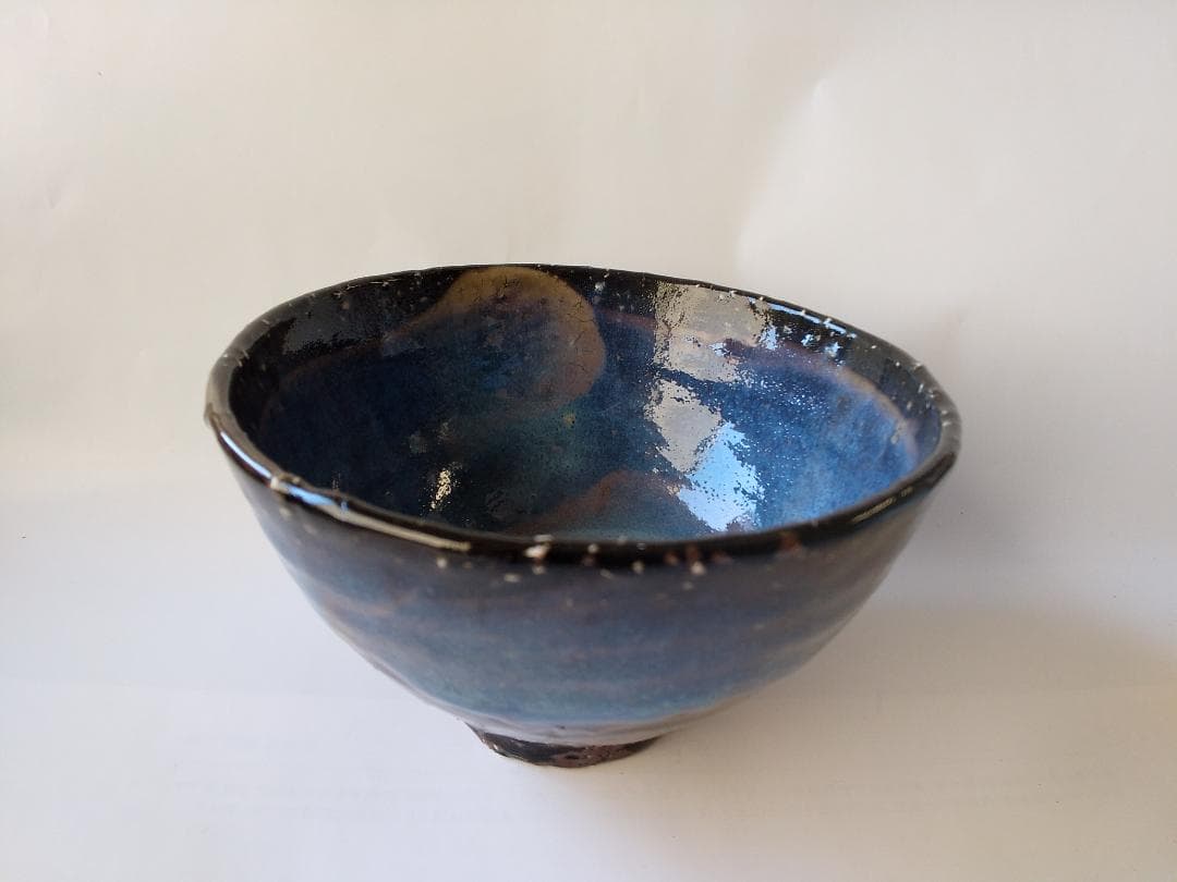 れもん萩焼 光彩庵 茶陶 山根清玩 作 青萩茶碗 共箱 栞 茶器抹茶碗新品