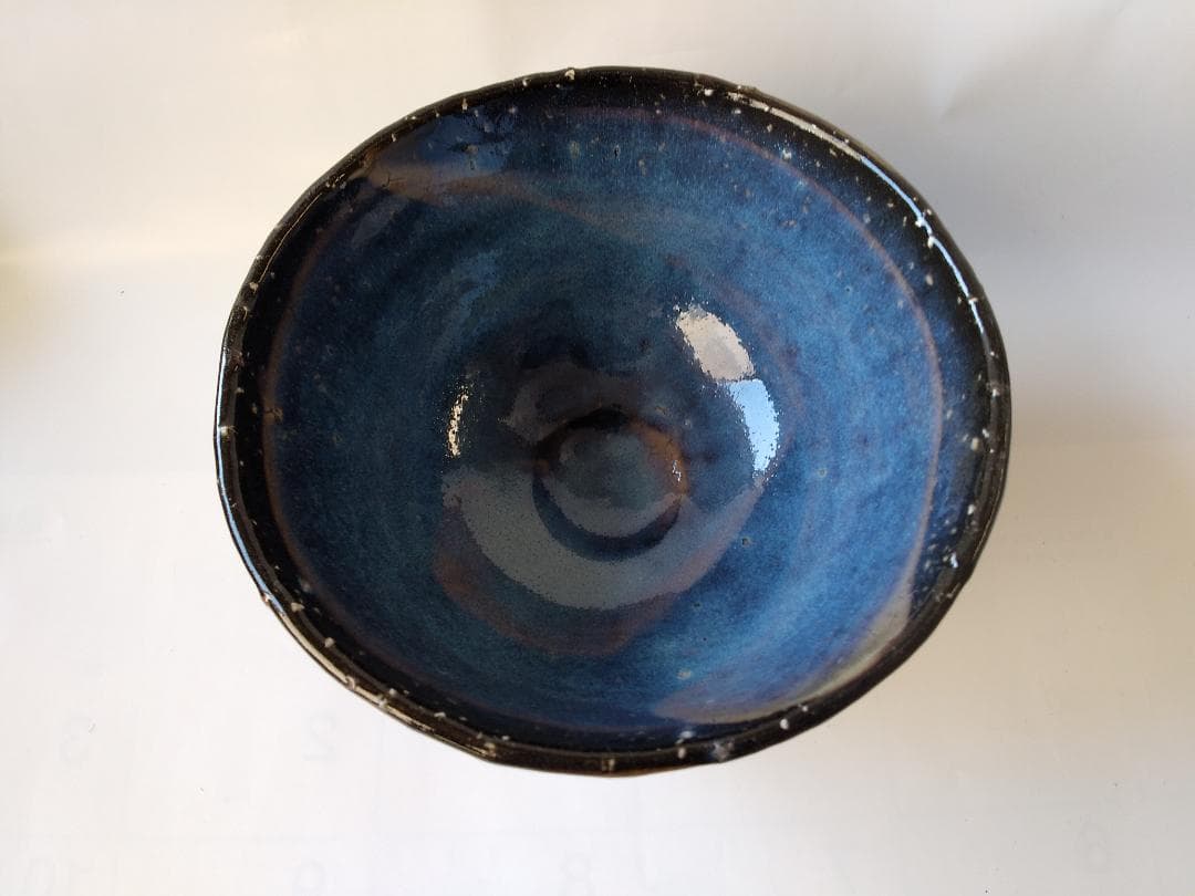 れもん萩焼 光彩庵 茶陶 山根清玩 作 青萩茶碗 共箱 栞 茶器抹茶碗新品