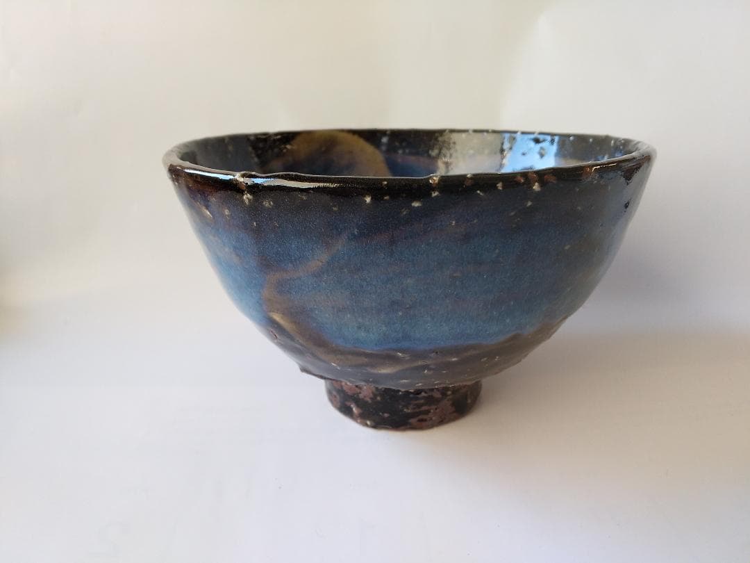 れもん萩焼 光彩庵 茶陶 山根清玩 作 青萩茶碗 共箱 栞 茶器抹茶碗新品