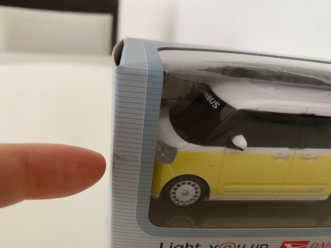 DAIHATSU CANBUS ミニカー イエロー/ホワイト