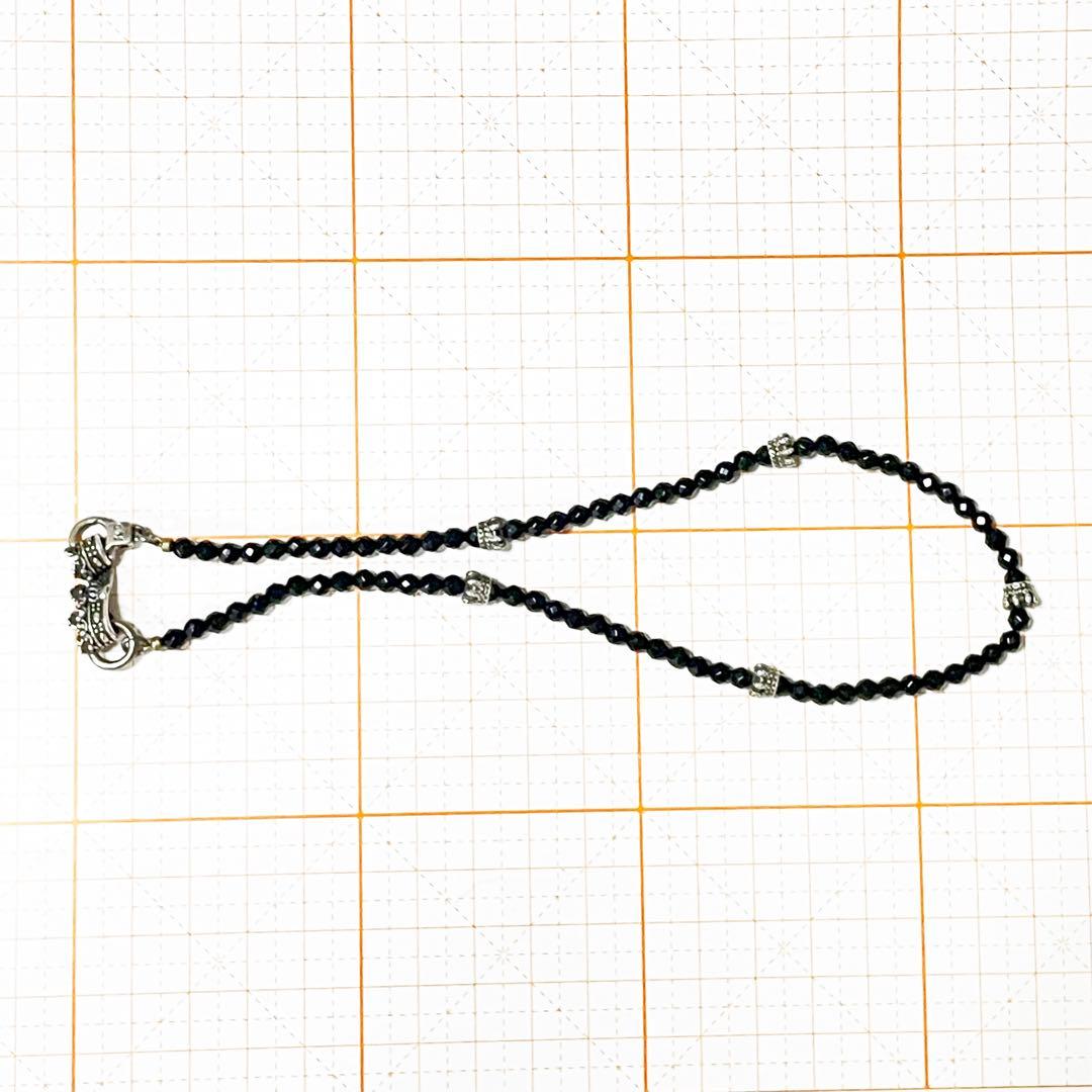 JUSTIN DAVIS クラウン オニキス ブレスレット ブラック sv925