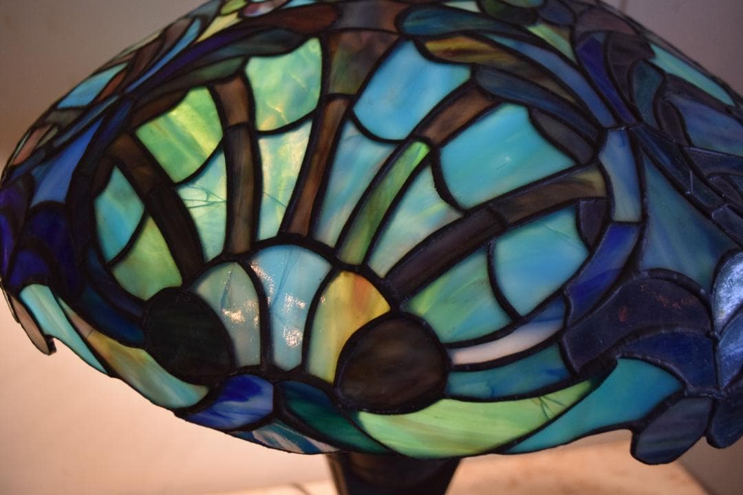 ヴィンテージ　ドイツ製　ステンドグラス・ランプ