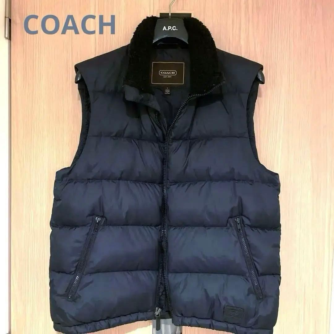 <美品>COACH ボア•ダウンベスト