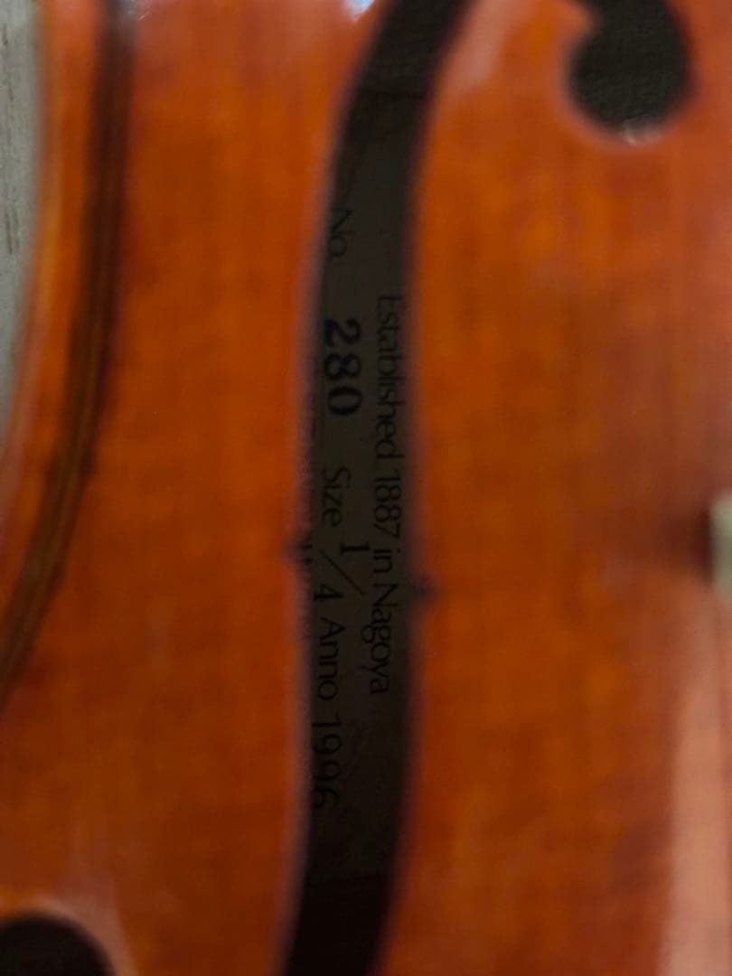 スズキバイオリン 1/4サイズ 名古屋製 1996年製