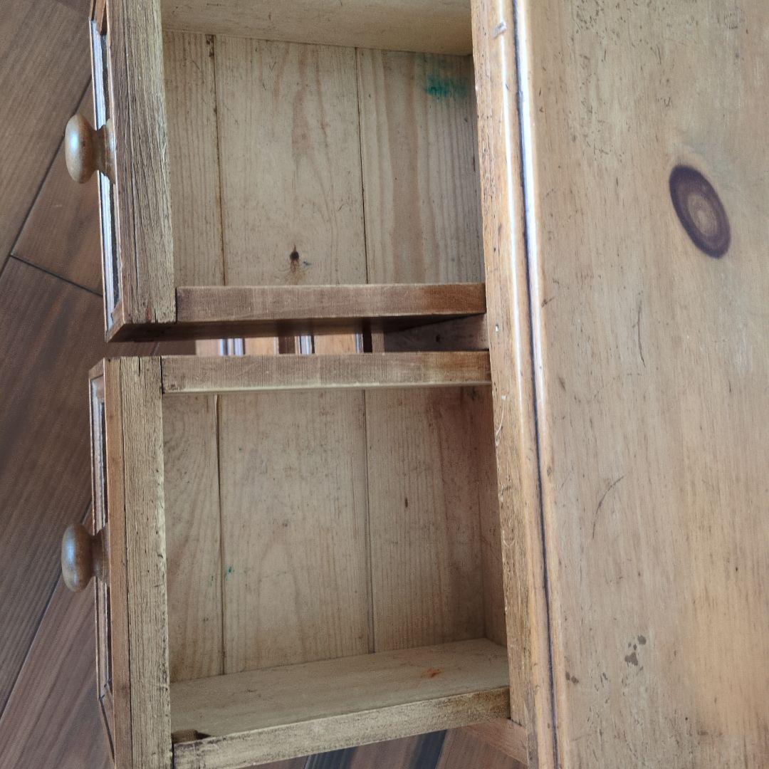 木製チェスト 4段 引き出し付き アンティーク