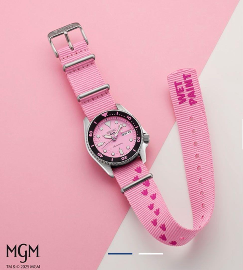 §セイコー5スポーツ SKX series ピンクパンサー SBSA321